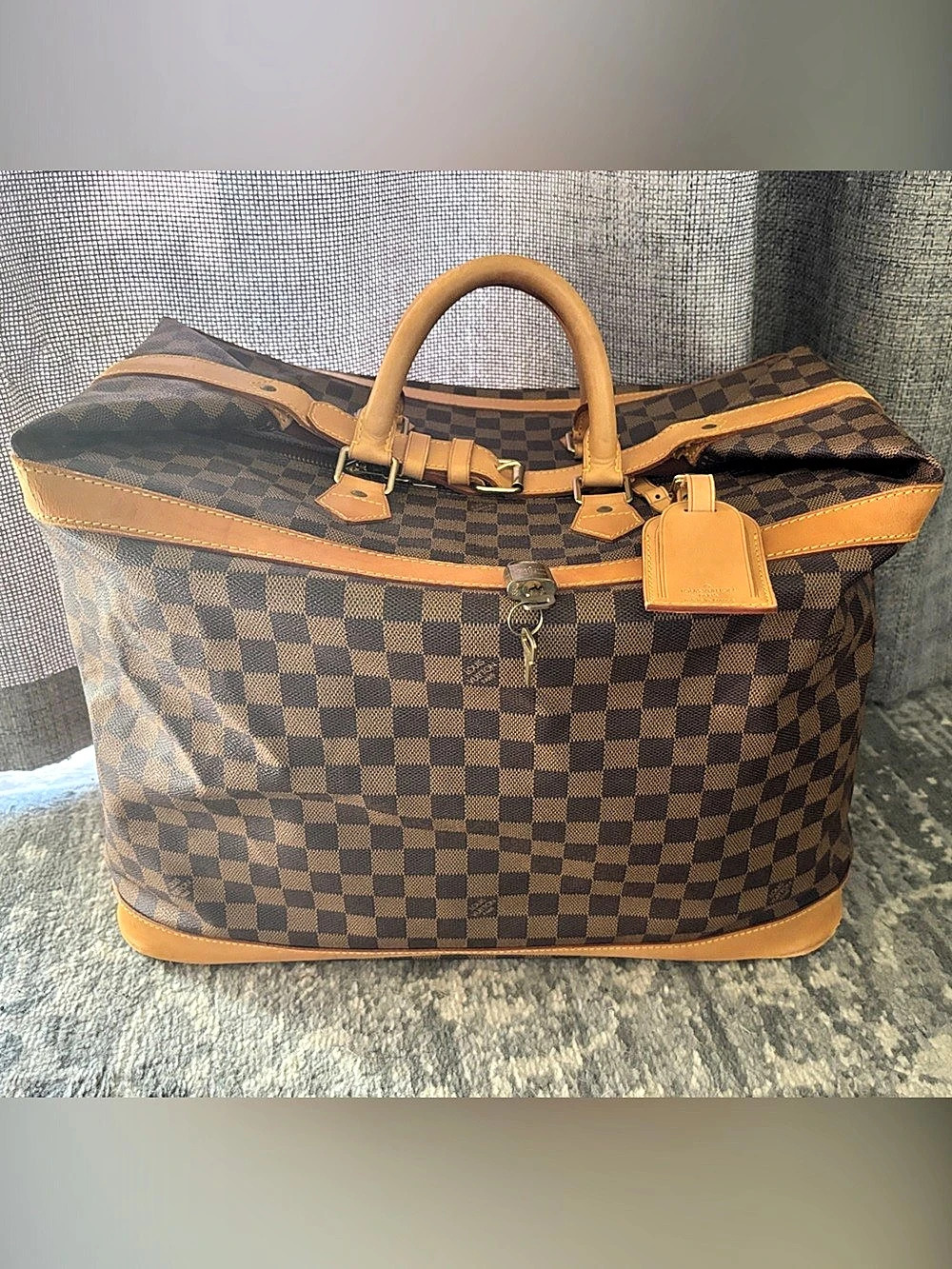 Louis Vuitton Damier Ebene Cruiser 45 Travel Bag